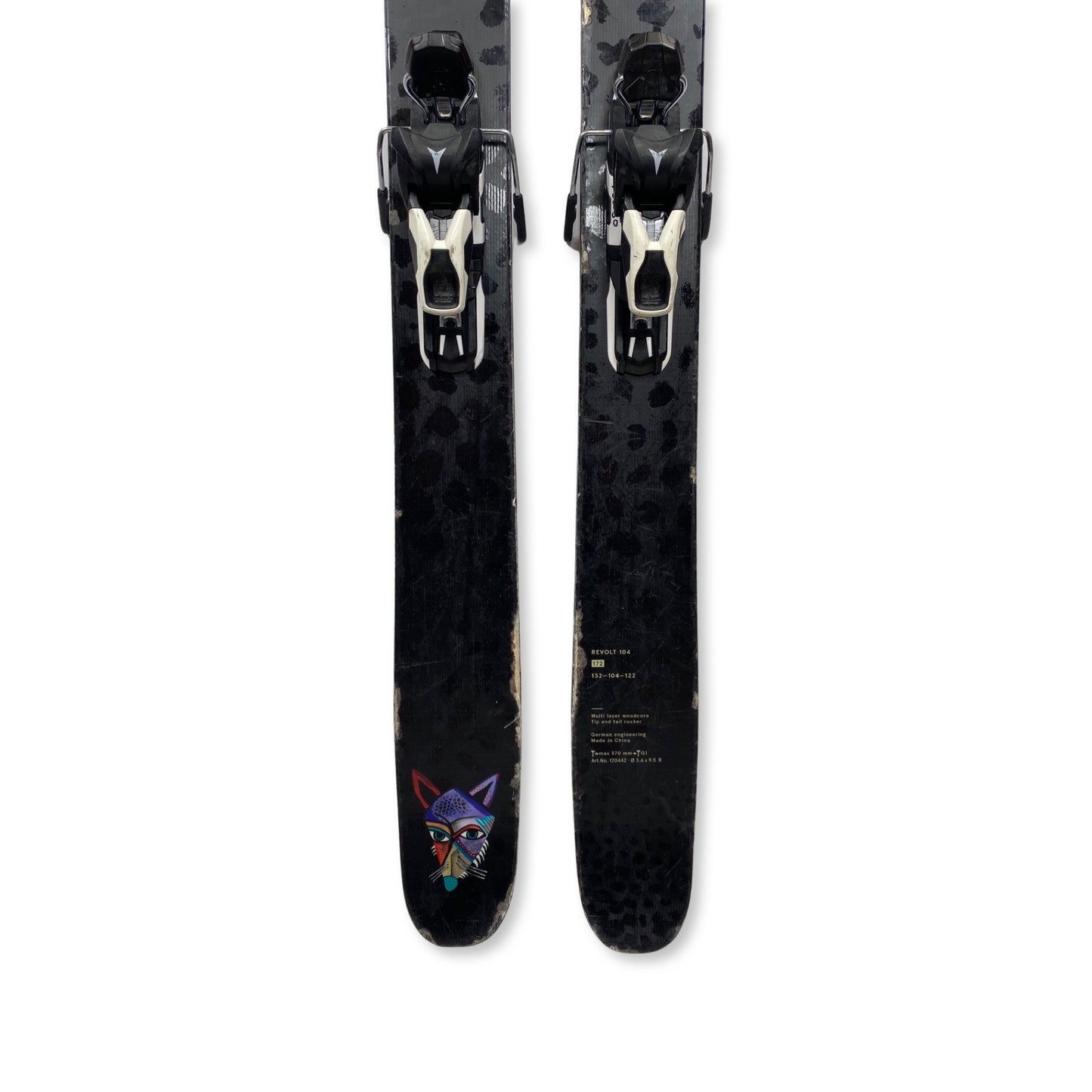 Völkl Revolt 104 w/ Warden 11 bindings, 172cm