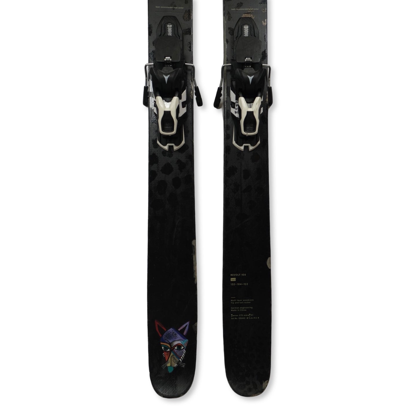 Völkl Revolt 104 w/ Warden 13 bindings, 180cm