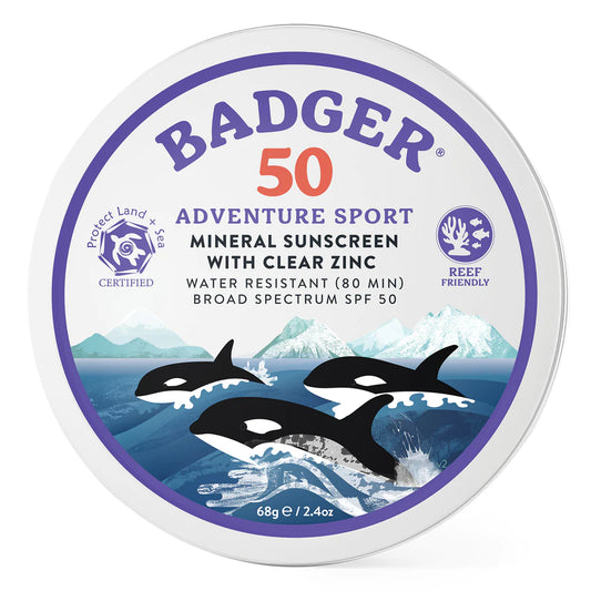 Badger SPF 50 Adventure Sport Mineral Sunscreen