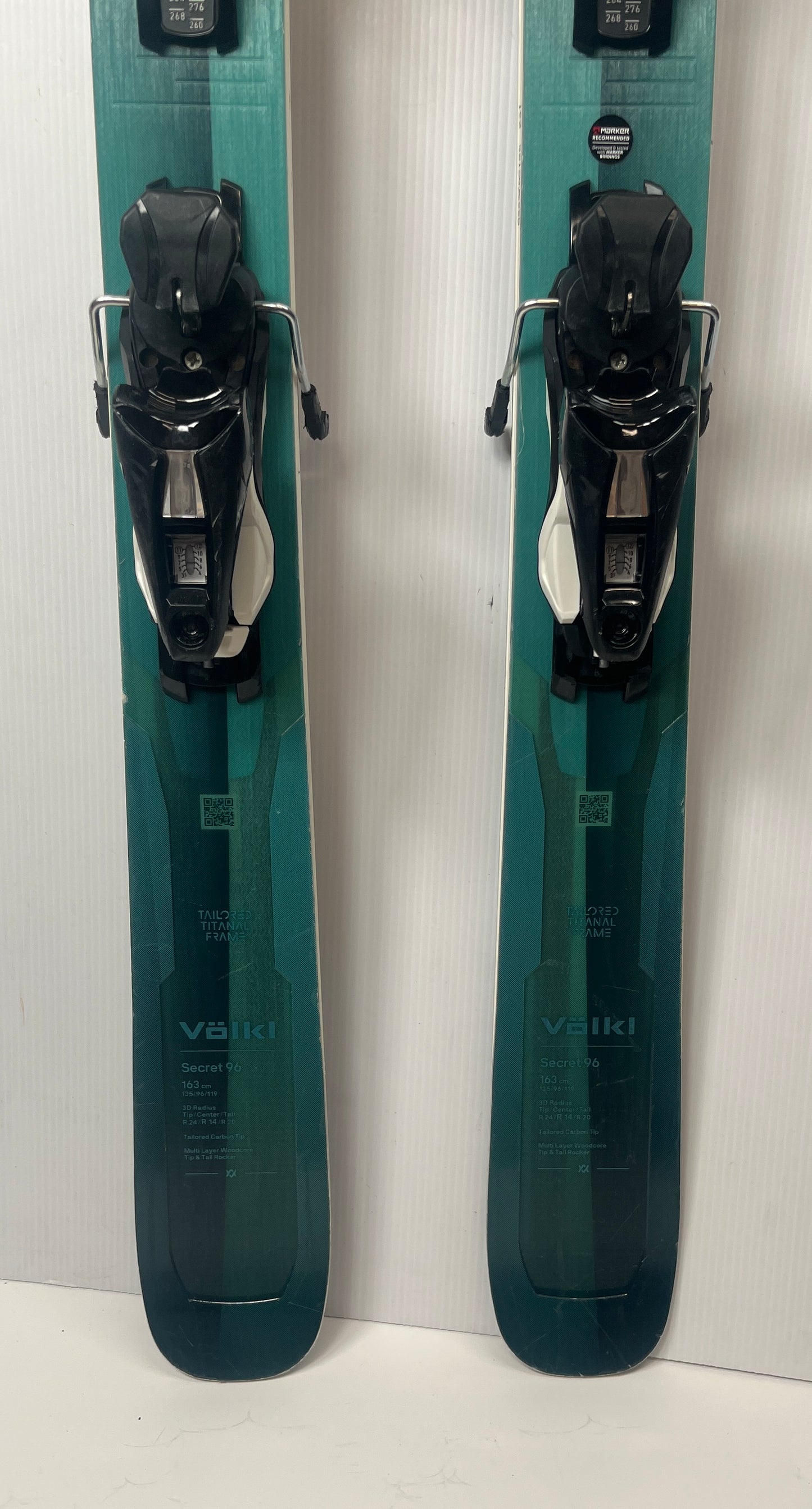 Völkl Secret 96 w/ NX12 bindings, 163cm