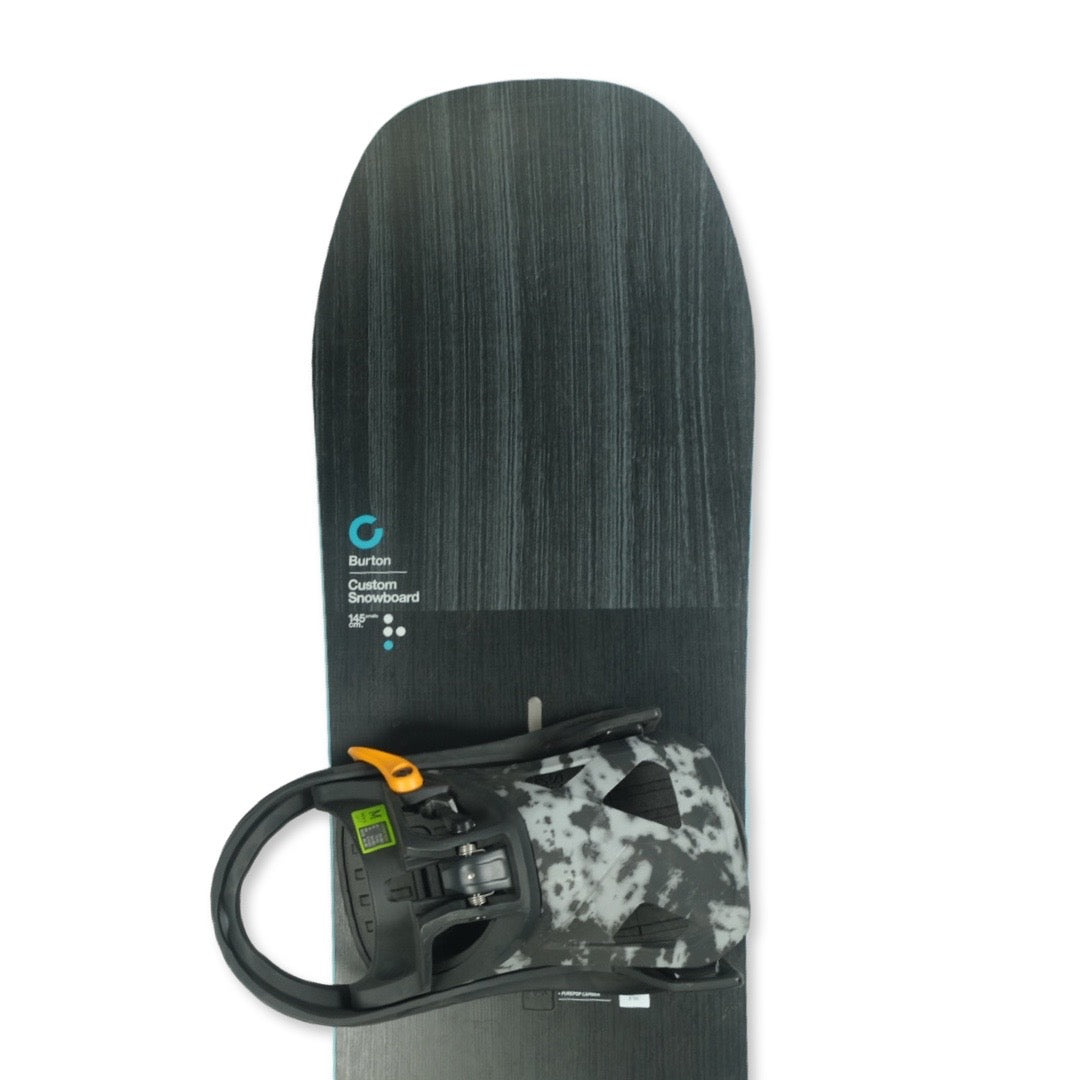 Burton 2020 Custom 145cm Snowboard w/ Step On Bindings