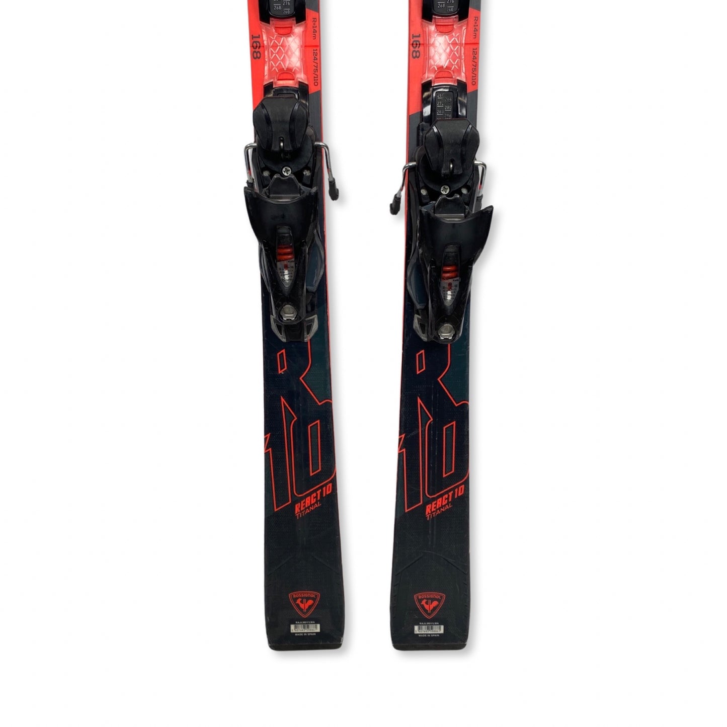 Rossignol React 10 TI Skis w/ SPX 12 GW Bindings, 168cm